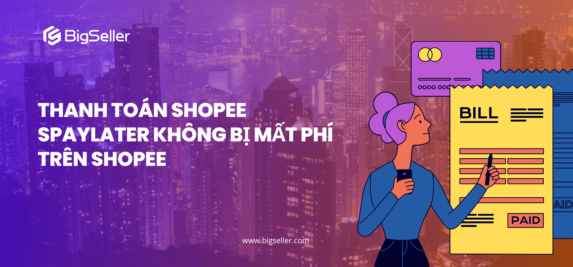 Thanh toán hóa đơn SPayLater không bị mất phí trên Shopee