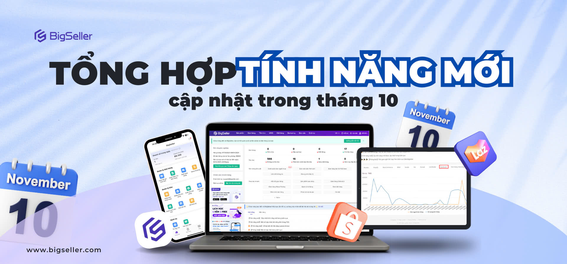 Khám phá tính năng mới cập nhật trong tháng 10 của BigSeller