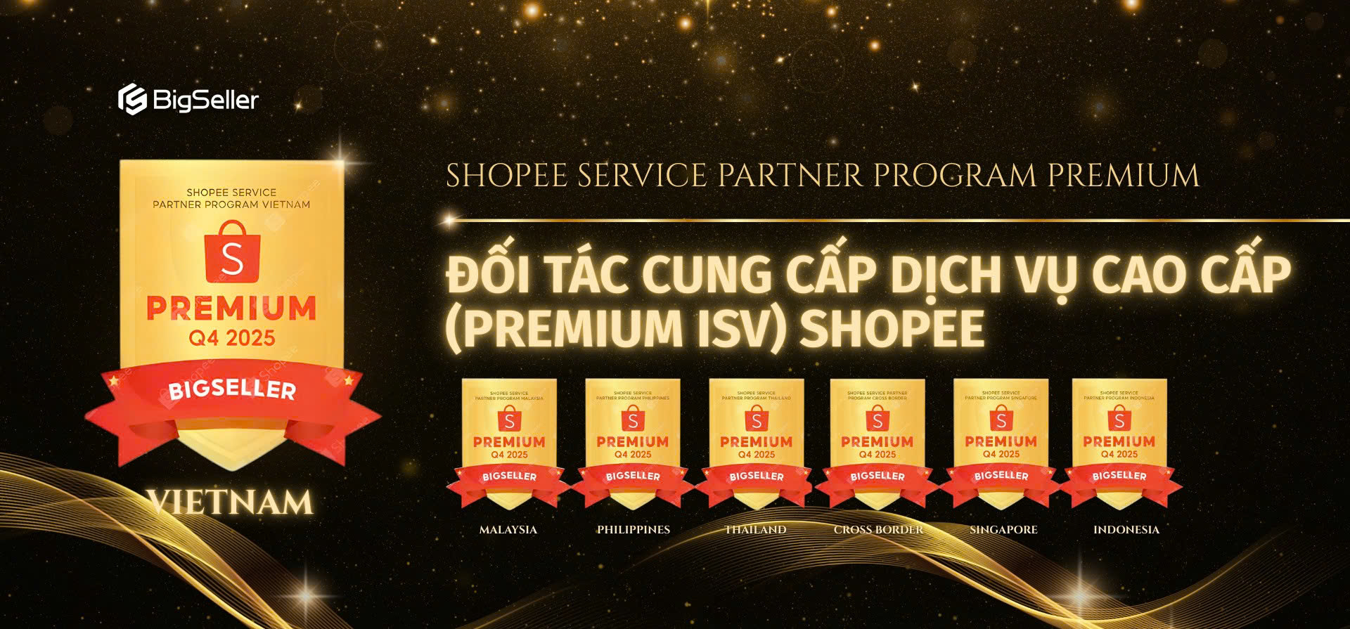 BigSeller lập kỷ lục 4 năm liên tiếp đạt danh hiệu đối tác premium của Shopee!