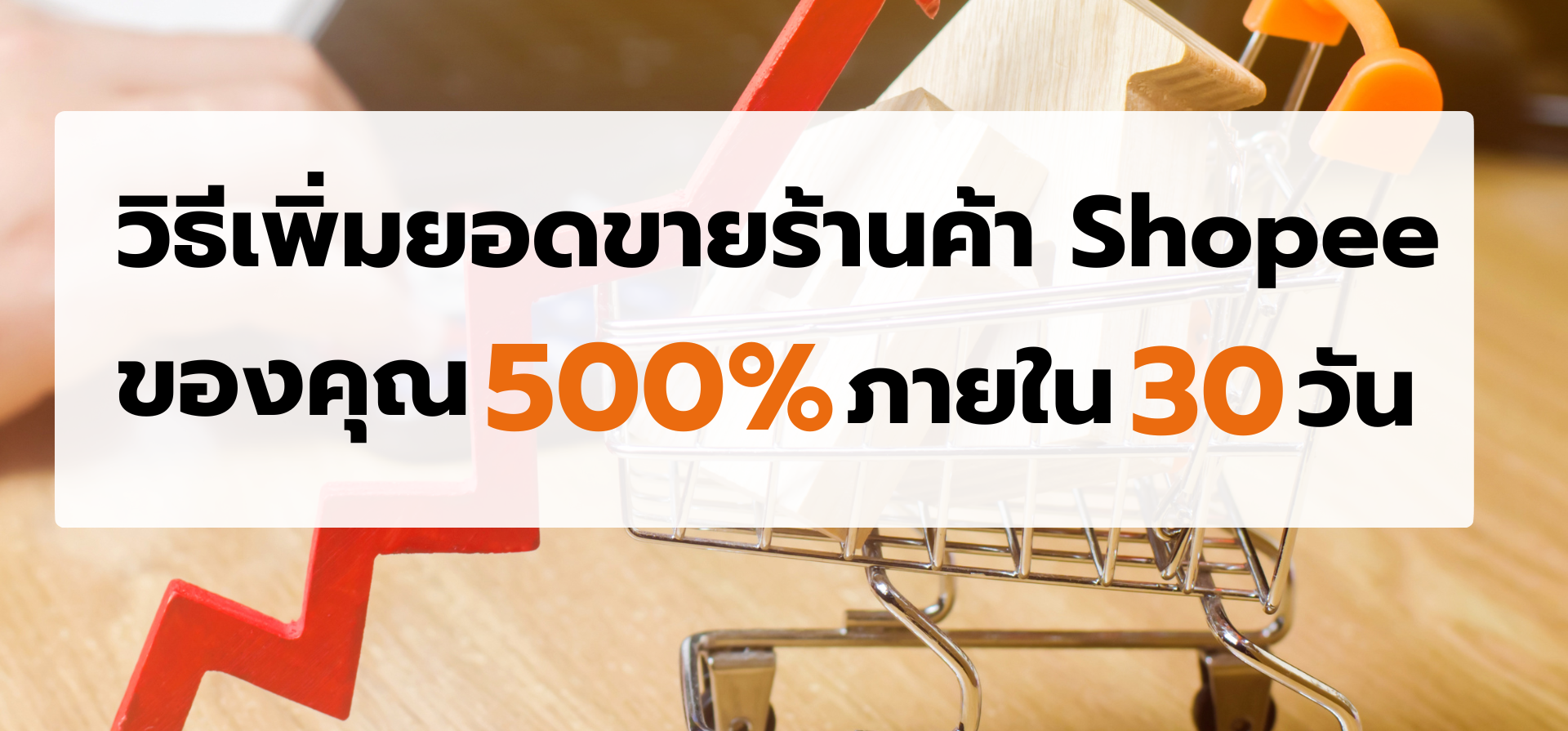 วิธีเพิ่มยอดขายร้านค้า Shopee ของคุณ 500% ภายใน 30 วัน