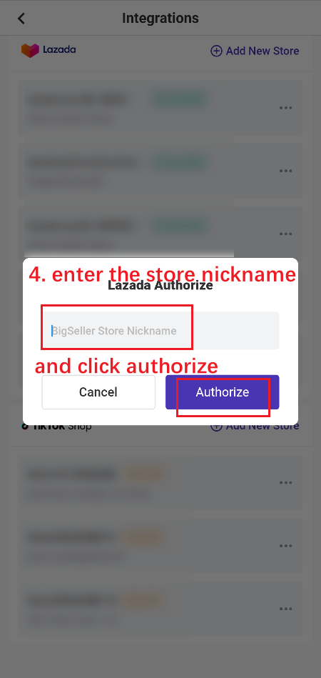 Sambung kedai ke BigSeller Lazada Aplikasi BigSeller connect store, daftar BigSeller secara percuma, erp percuma free, malaysia, kedai online, shopee, lazada, tiktokshop, sistem erp, erp, boost sales, ecommerce, bigseller, erp percuma senang mudah, easy free erp, shopee store, kedai shopee, online business