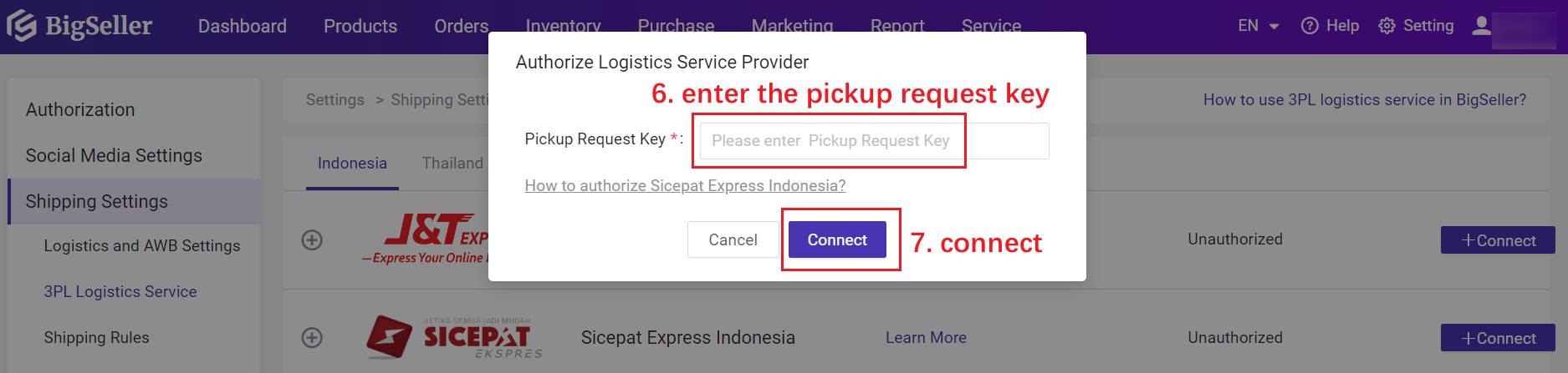 connect Sicepat Express with BigSeller, menyambungkan Sicepat Express dengan BigSeller, daftar BigSeller secara percuma, erp percuma free, malaysia, kedai online, shopee, lazada, tiktokshop, sistem erp, erp, boost sales, ecommerce, bigseller, erp percuma senang mudah, easy free erp, shopee store, kedai shopee, online business