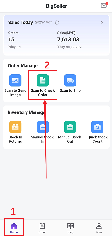 fungsi Imbas untuk Semak Pesanan dalam aplikasi bigseller, daftar BigSeller secara percuma, erp percuma free, malaysia, kedai online, shopee, lazada, tiktokshop, sistem erp, erp, boost sales, ecommerce, bigseller, erp percuma senang mudah, easy free erp, shopee store, kedai shopee, online business