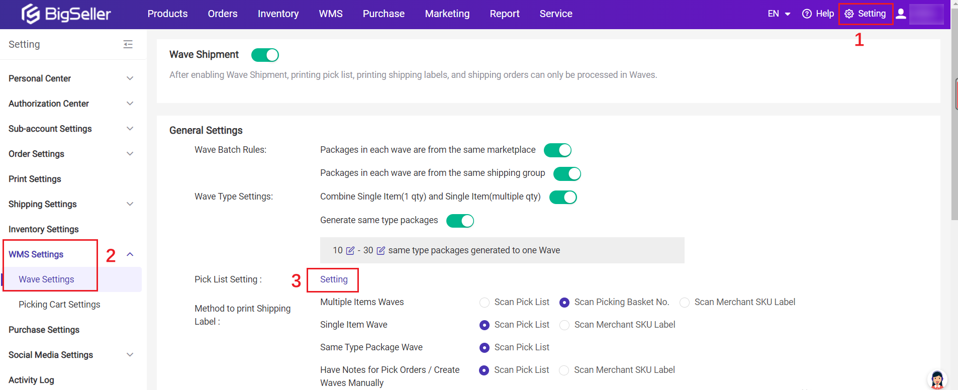 customize pick list for wave shipment, menyesuaikan senarai pilihan untuk gelombang WMS, daftar BigSeller secara percuma, erp percuma free, malaysia, kedai online, shopee, lazada, tiktokshop, sistem erp, erp, boost sales, ecommerce, bigseller, erp percuma senang mudah, easy free erp, shopee store, kedai shopee, online business