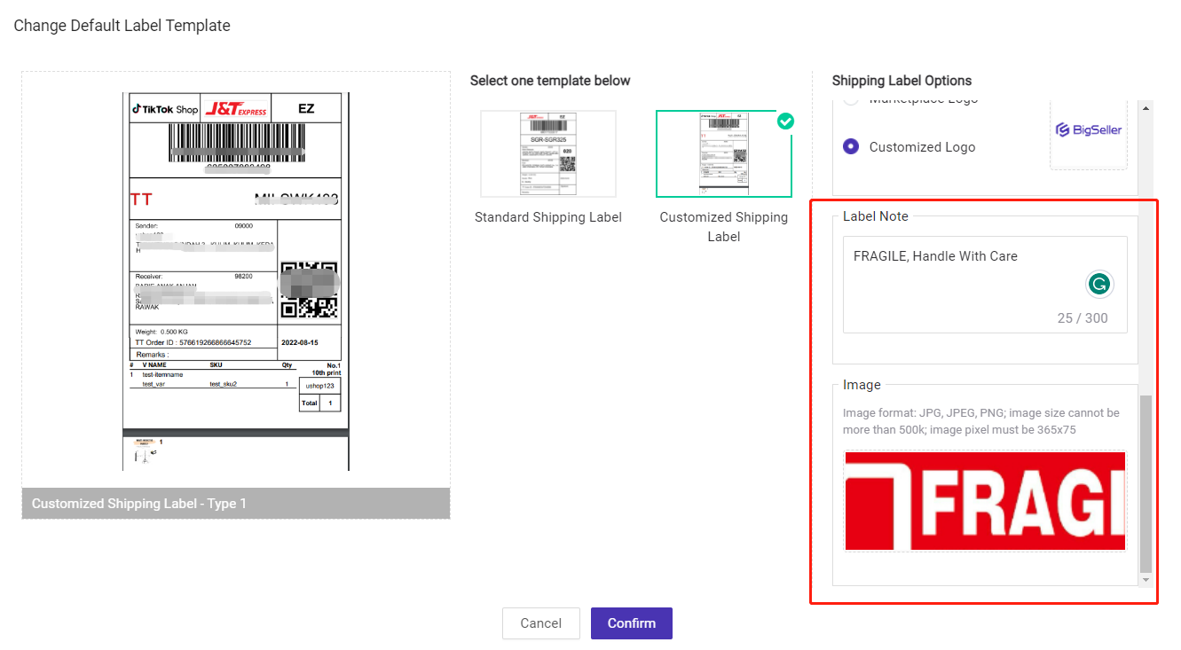 Print Your TikTok Shop Shipping Label on Just One Page With BigSeller