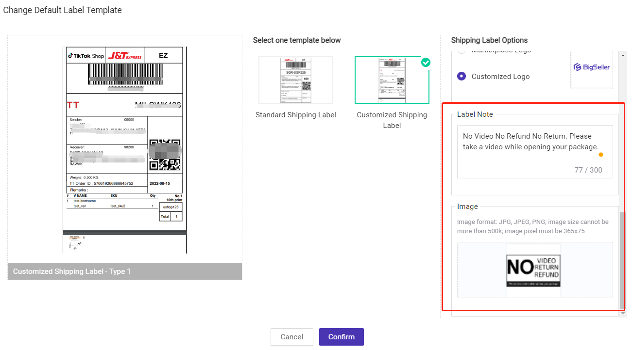 Print Your TikTok Shop Shipping Label on Just One Page With BigSeller