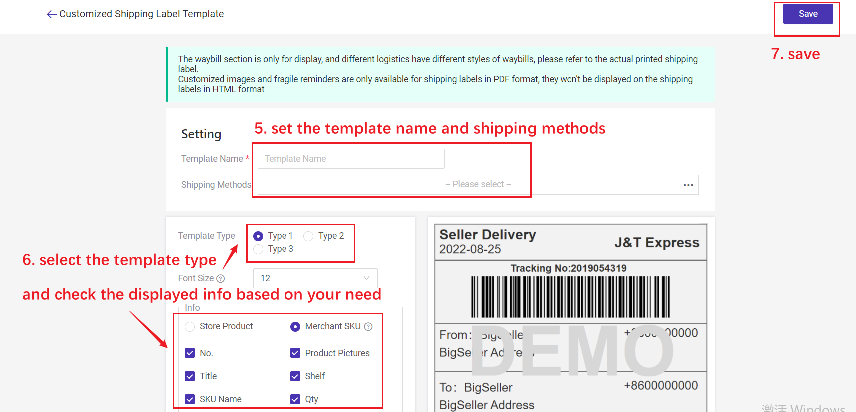 Shipping Label Template: Know the Details