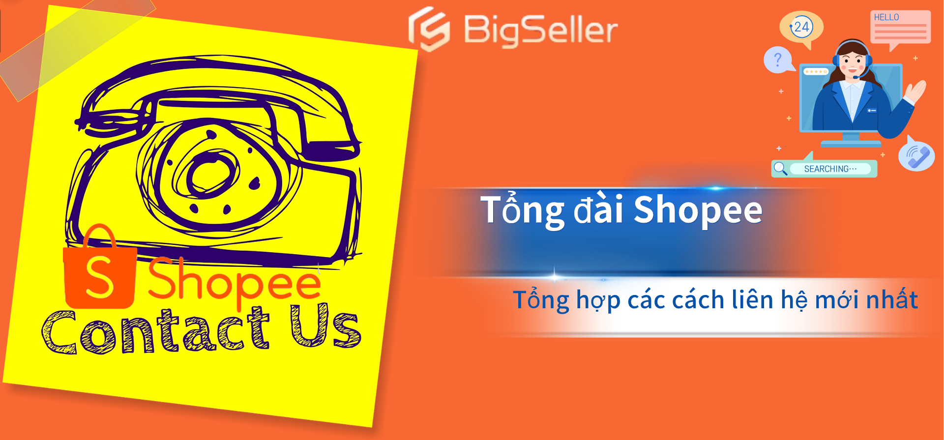 Cách liên hệ tổng đài Shopee