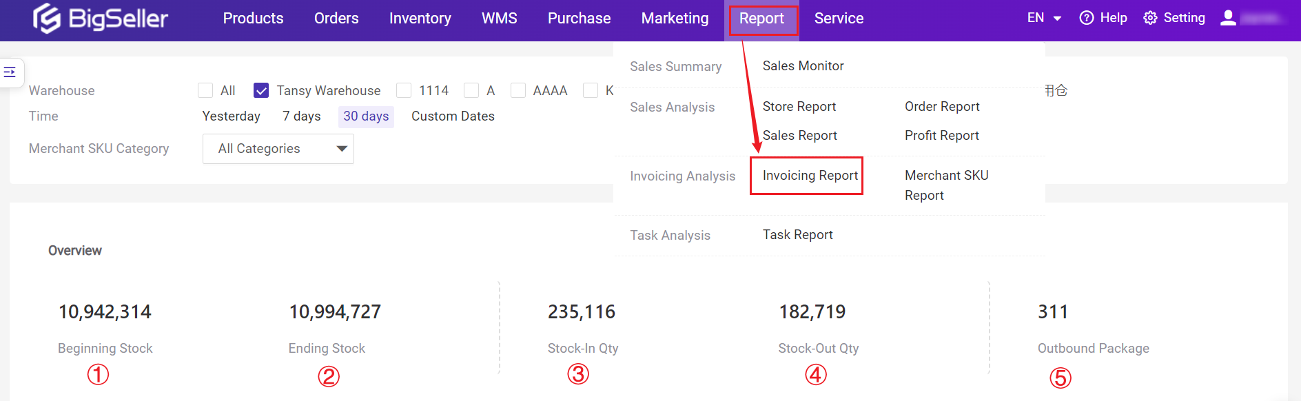 Laporan Penginvoisan, invoicing report bigseller, daftar BigSeller secara percuma, erp percuma free, malaysia, kedai online, shopee, lazada, tiktokshop, sistem erp, erp, boost sales, ecommerce, bigseller, erp percuma senang mudah, easy free erp, shopee store, kedai shopee, online business