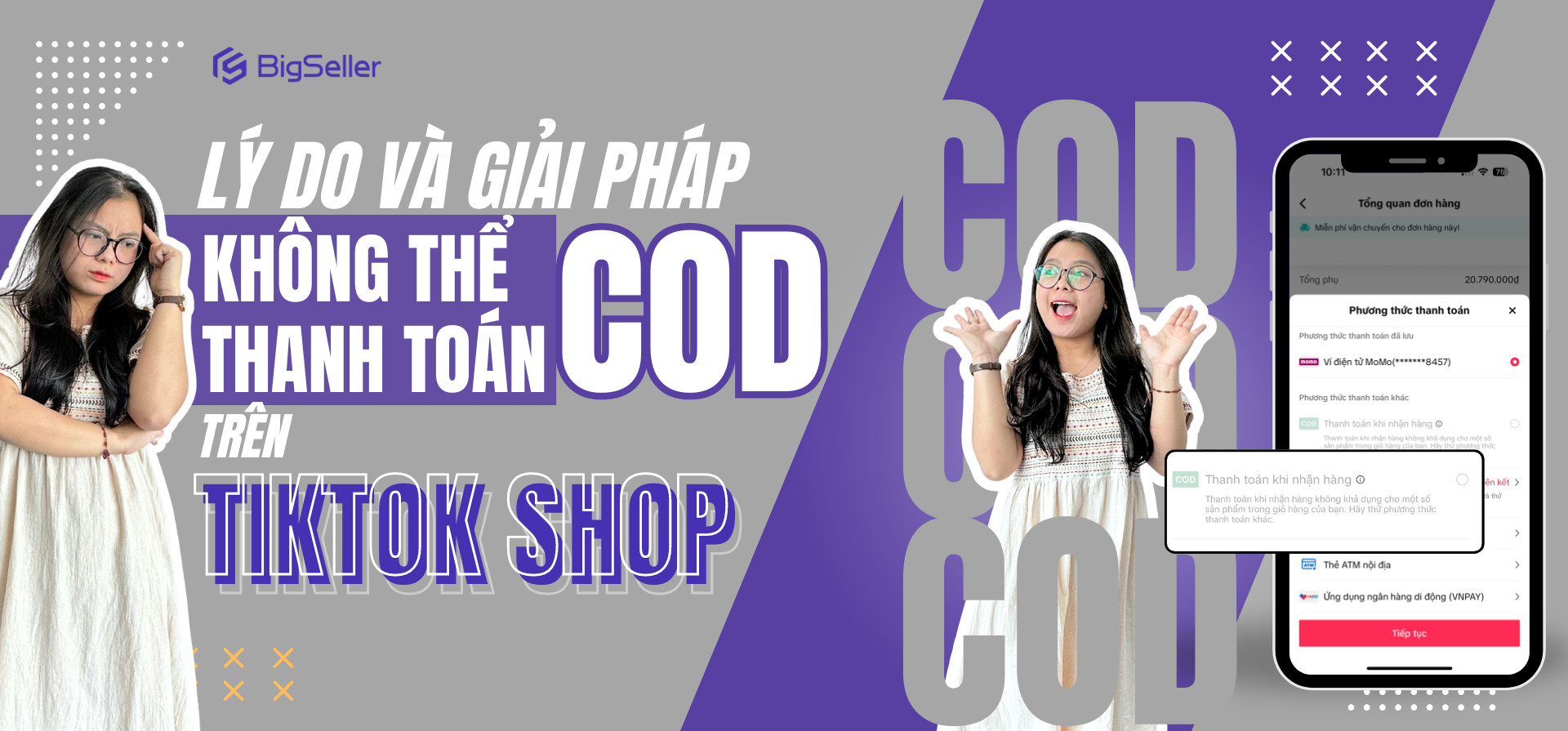 không thể thanh toán COD trên Tiktok Shop