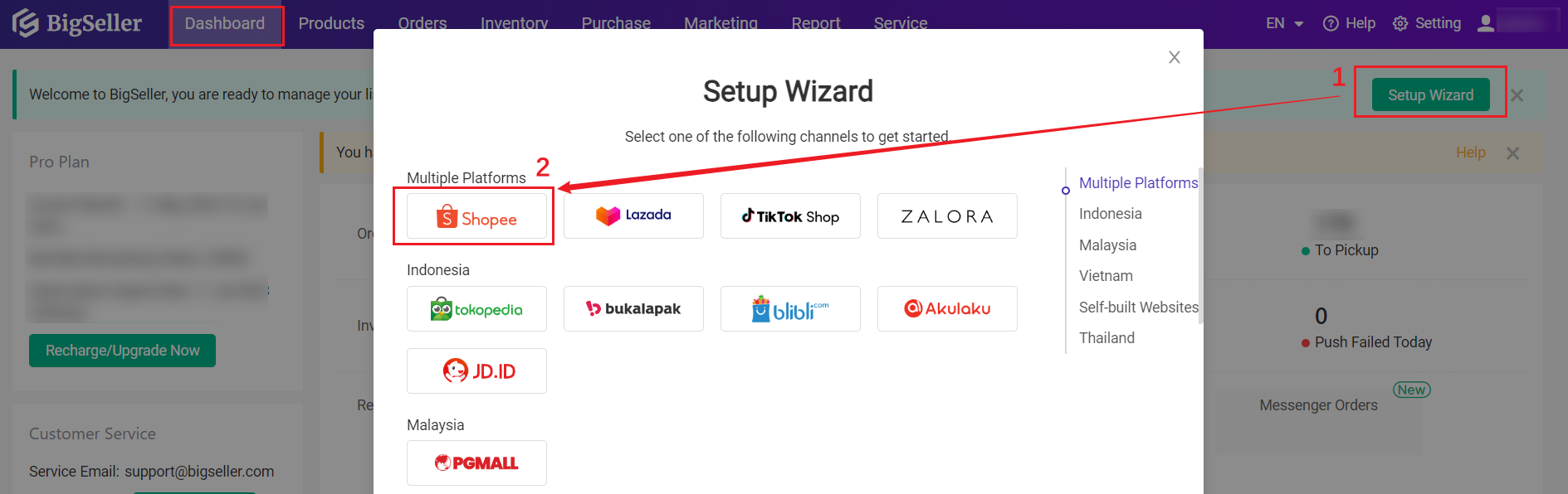 connect kedai online dalam erp percuma senang mudah, easy free erp, shopee store, kedai shopee, lazada, tiktokshop, ecommerce, online business, bisnes online