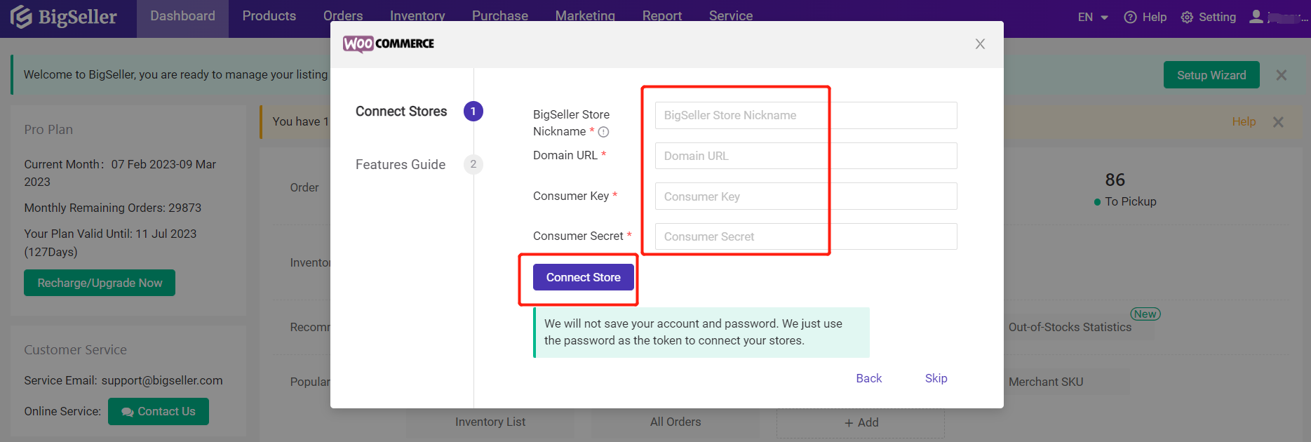 Sambungkan kedai kepada BigSeller WooCommerce, daftar BigSeller secara percuma, erp percuma free, malaysia, kedai online, shopee, lazada, tiktokshop, sistem erp, erp, boost sales, ecommerce, bigseller, erp percuma senang mudah, easy free erp, shopee store, kedai shopee, online business
