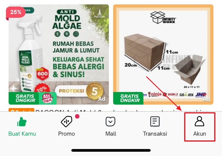 cara buat akun tokopedia di aplikasi