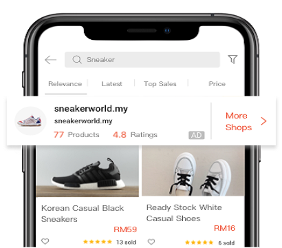 Shopee Shop Search Ads 