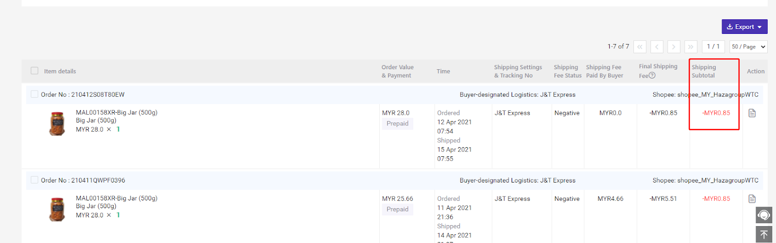 lazada shipping fee dispute5