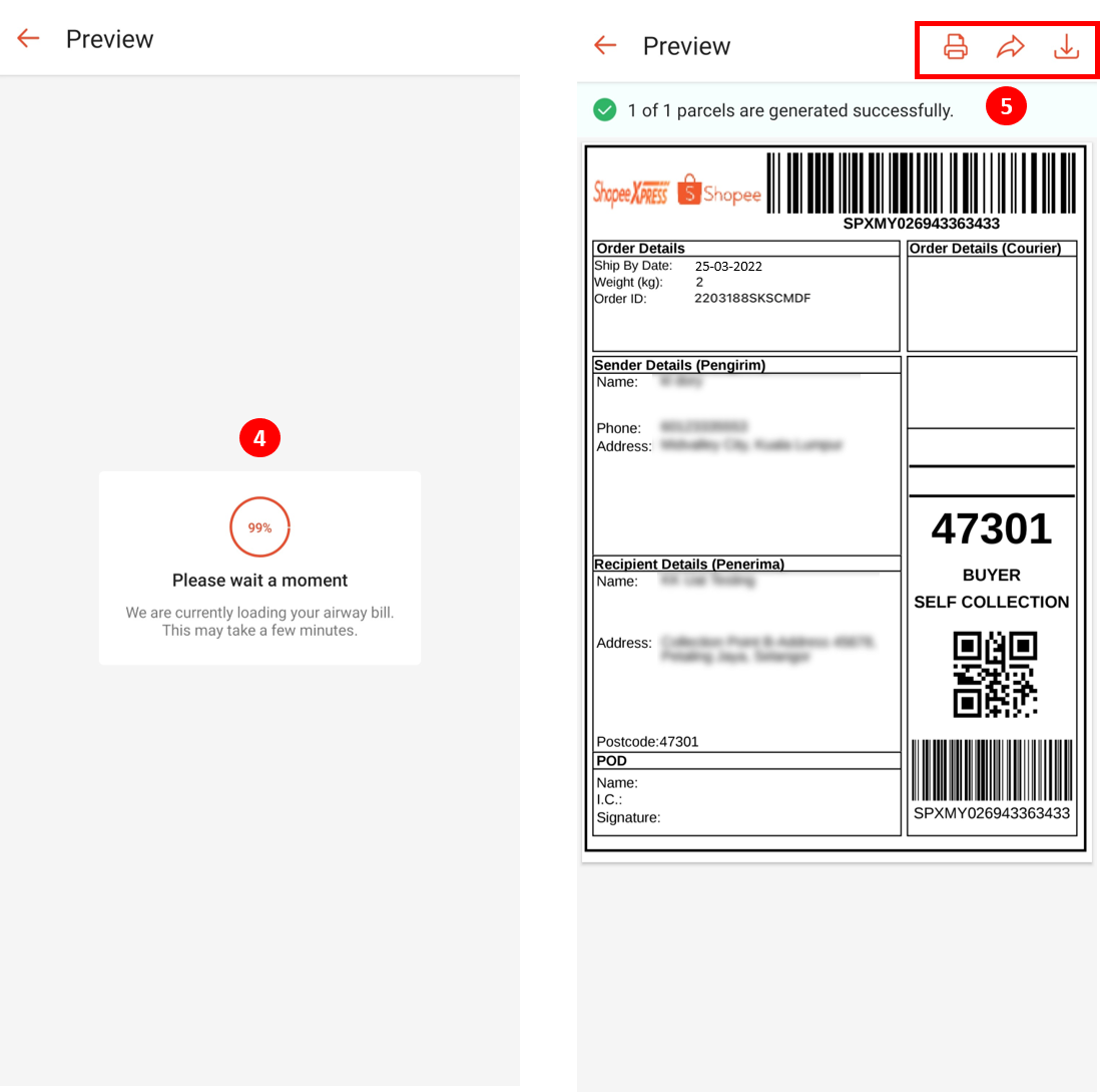 shopee air waybill awb3