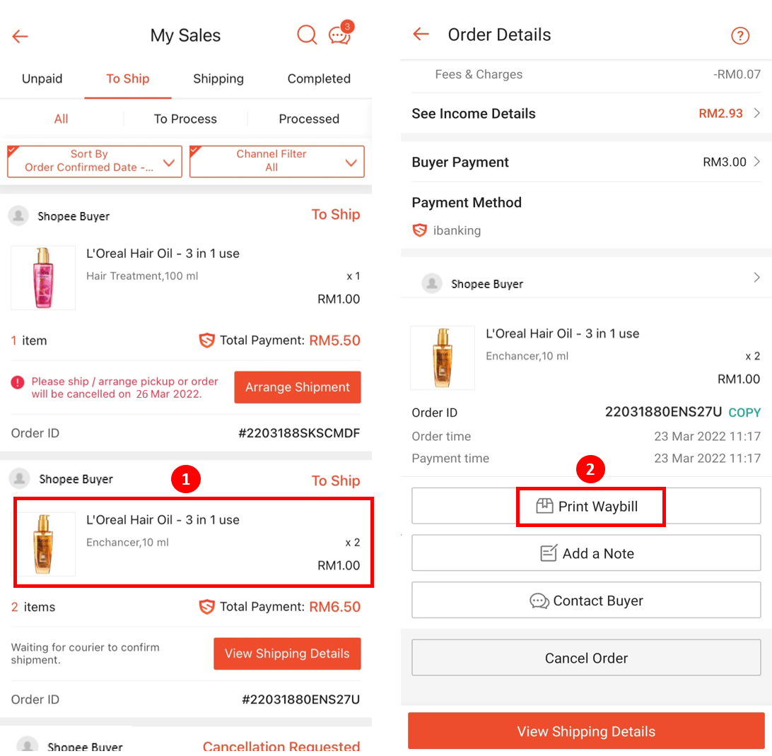 shopee air waybill awb1