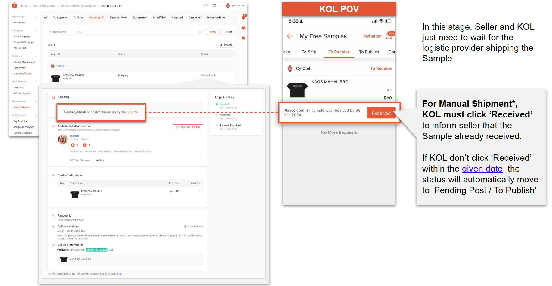 shopee seller free samples5