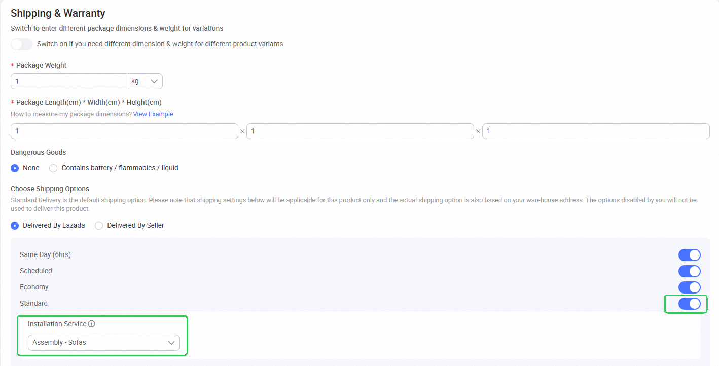 seller lazada malaysia installation service5