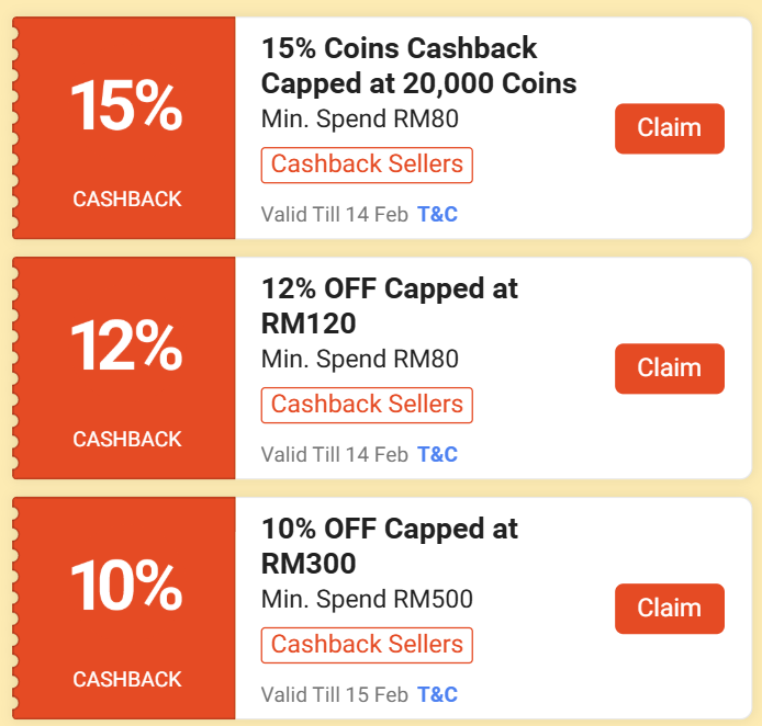 shopee cashback programme